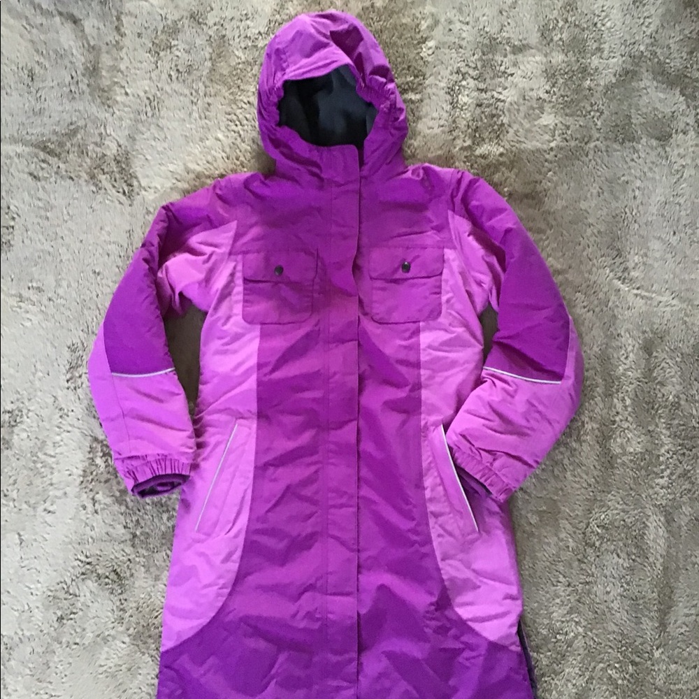 Lands End winter coat purple S14